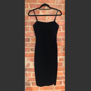 Little Black Velvet Dress